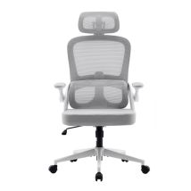 Chaise de bureau ergonomique SIHOO M102C - Support lombaire, accoudoirs réglables, assise spacieuse - Jusqu'à 136 kg - Blanc