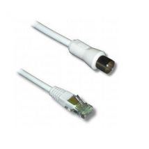 Lineaire TVRJD cable coaxial 2 m RJ-45 Blanco - Nuevo