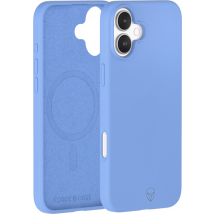 Coque renforcée MagSafe iPhone 16 SILICONE 2m Bleue + Garantie à vie Force Case
