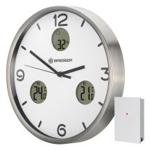 BRESSER MyTime Io NX Orologio da parete radiocontrollato - bianco 8020211GYE000 - Nuovo
