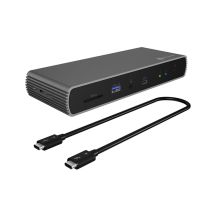ICY BOX IB-DK8801-TB4 Con cavo Thunderbolt 4 Antracite, Nero - Nuovo