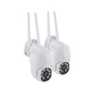 Cámaras de exterior - DIO CONNECTED HOME - Juego de 2 - Doble banda giratoria con cable - 4MP - Nuevo