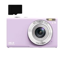 Fotocamera digitale 48MP 2.7K FHD 16X zoom digitale, webcam, autofocus LightPurple - Nuovo