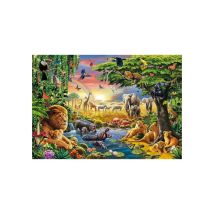 Puzzle 2000 pezzi CLEMENTONI High Quality The African Gathering 97,5 x 66,8 cm Multicolore - Nuovo