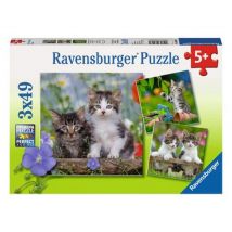3x49 Juego de puzzles - Tigger Kittens para niños - Nuevo