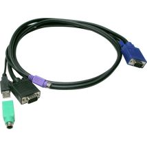 LevelOne ACC-3203 cable KVM Negro 5 m - Nuevo