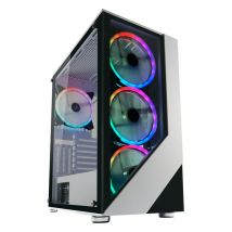 LC-Power Gaming 803W Midi Tower Nero, Bianco - Nuovo