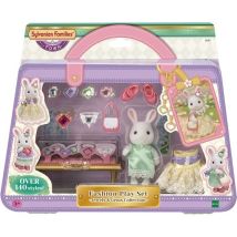 Figuritas miniaturas - 5647 - La maletita de moda y la hermana mayor Conejo nieve - Nuevo