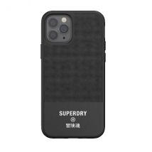 SuperDry 42585 coque de protection pour téléphones portables 15,5 cm (6.1 ) Housse Noir Apple iPhone 12/12 Pro