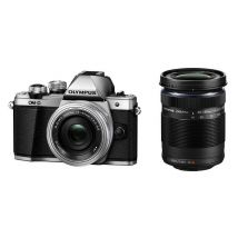 Olympus OM-D E-M10 Mark II + M.ZUIKO ED 14-42mm + M.ZUIKO ED 40?150mm 4/3 MILC 16,1 MP Live MOS 4608 x 3456 pixels Noir, Argent