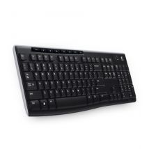 Logitech Wireless Keyboard K270 clavier Universel RF sans fil QWERTZ Tchèque Noir