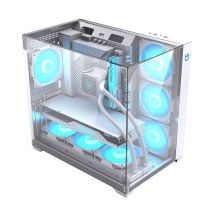Hiditec SKY Tower Transparent, Blanc