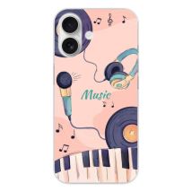 Coque en silicone - Compatible pour Apple iPhone 17 - design accords en couleur