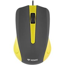 Yenkee YMS 1015YW Souris USB USB avec câble SUVA Jaune 1,25 m