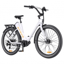 Vélo électrique de banlieue à moteur central ENGWE P275 ST 250 W, cellule Samsung 19,2 Ah-Blanc