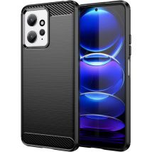Xiaomi Redmi Note 12 4G coque style carbone noir