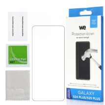 Protezione in vetro temperato WE per Samsung S25 Plus - Resistente agli urti e anti-impronte digitali - Nuovo