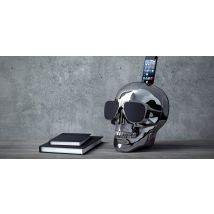 Jarre Technologies AeroSkull HD + Système d'enceinte portable 2.1 Chrome, Argent 90 W
