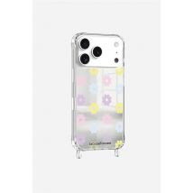 Coque iPhone 17 Pro La Coque Française Miroir Marguerites Pastels avec Anneau, Garantie 2 Ans