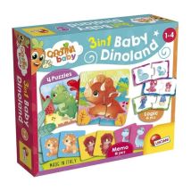 Dinoland - Jeux éducatifs - CAROTINA BABY - Puzzles, Mémo, Associations