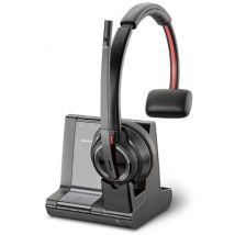 POLY W8210-M, MSFT Cuffia wireless ad archetto per ufficio/centro chiamate Bluetooth Nero - Nuovo