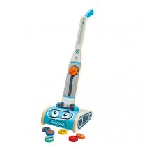 Aspiradora vintage de madera con accesorios incluidos - Nuevo