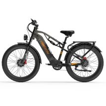 Bicicletta Elettrica MG800MAX | Velocità Massima 48 km/h | Autonomia 55-70 km | Motore 1000W*2 | Batteria 48V 20Ah | Pnei da 26 PolliciT | Nero Grigio
