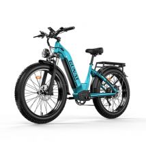 Vélo électrique GUNAI-V pour adultes 26 pouces avec batterie intégrée 48 V 21 Ah et porte-bagages