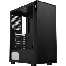 LUSORIS PRISM Boîtier PC Mini-Tour PRISM Format Compact 330×192×435 mm, Aluminium Noir, PSU 500 W 80 Plus, USB 3.0