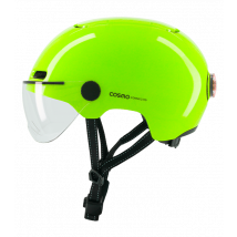 Cosmo Fusion+ - Casco con iluminación trasera inteligente y conectado para bicicletas - Luz de freno, detección automática de caídas, camino 