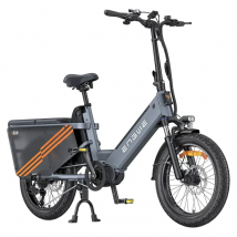 Vélo électrique cargo ENGWE LE20 Step-Thru 250 W à entraînement central Capteur de couple Vélo électrique 20 pouces avec double batterie 48 V 19,2 Ah-