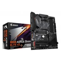 GIGABYTE B550 AORUS ELITE V2 Carte mère - Processeurs AMD Ryzen 5000, VRM 12+2 phases, jusqu'à 4733 MHz DDR4, 1xPCIe 4.0 + 1xPCIe 3.0 M.2, LAN 2.5GbE,
