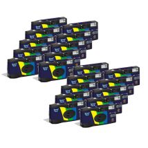 GT Photo GT27FL Realishot Flash - Paquete de 20 cámaras desechables de 35 mm con flash, 27 exposiciones, ideal para eventos, viajes y recuerdos, 