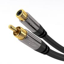 KabelDirekt 797698091297 câble audio 10 m RCA Noir