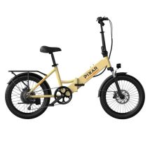 Bicicletta Elettrica PIXAR Rusher | Velocità Massima 25 km/h | Autonomia 30 km | Motore 250W | Batteria 48V 12.8Ah | Pnei da 20 PolliciT | Giallo - 
