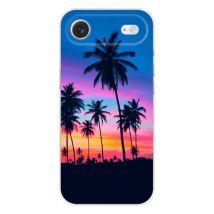 Coque en silicone - Compatible pour Apple iPhone 17 Air - design palmiers colores