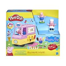 Play-Doh Peppa et le camion de glaces - Peppa y George figuras y 5 potes de plastilina - Heroes - Nuevo