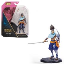 League of Legends , figura coleccionable de Yasuo de 10,2 cm con detalles de gran calidad y un accesorio de espada, Colección de campeones, edición de