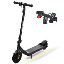 Trottinette électrique Enfants 6-12 Ans- E6-Écran LED, Lumières colorés Noir