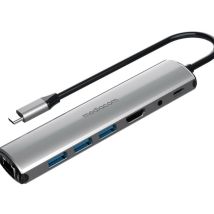 Mediacom MD-C313 estación de acoplamiento USB 3.2 Gen 1 (3.1 Gen 1) Type-C Aluminio - Nuevo