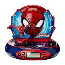 SPIDER-MAN Sveglia a proiettore con effetti sonori e luce notturna incorporata - Nuovo