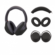 Coussinets d'oreille, housses et coussinet arceau pour Sony WH-1000XM3/4 Black