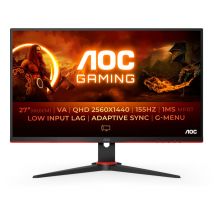 AOC G2 Q27G2E/BK écran plat de PC 68,6 cm (27 ) 2560 x 1440 pixels Quad HD Noir, Rouge