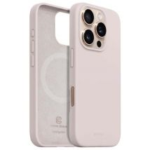 Coque pour Apple iPhone 16 Pro Max MagSafe en Silicone Souple Antichocs Rose