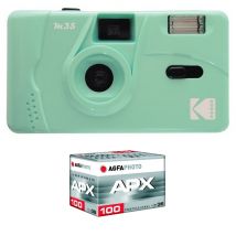 KODAK M35 - Appareil Photo Rechargeable 35mm, Objectif Grand Angle Fixe, Viseur optique , Flash Intégré, Pile AAA
