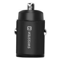 Swissten Cargador Coche Compacto de 30W Doble Puerto USB-C Power Delivery Negro - Nuevo
