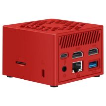 Leotec LEMPC07R barebone PC/ poste de travail Cube Rouge N100