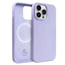 Crong Funda de silicona magnética para iPhone 14 Pro compatible con MagSafe Violeta - Nuevo