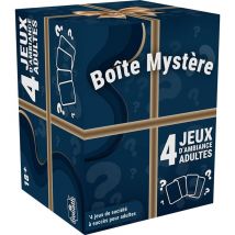Jeu d'ambiance Goliath Boîte Mystère 4 jeux party Adultes Bleu foncé