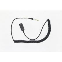 Câble adaptateur Tellur QD vers Jack 3,5 mm 4 pôles, 2,95 m, noir